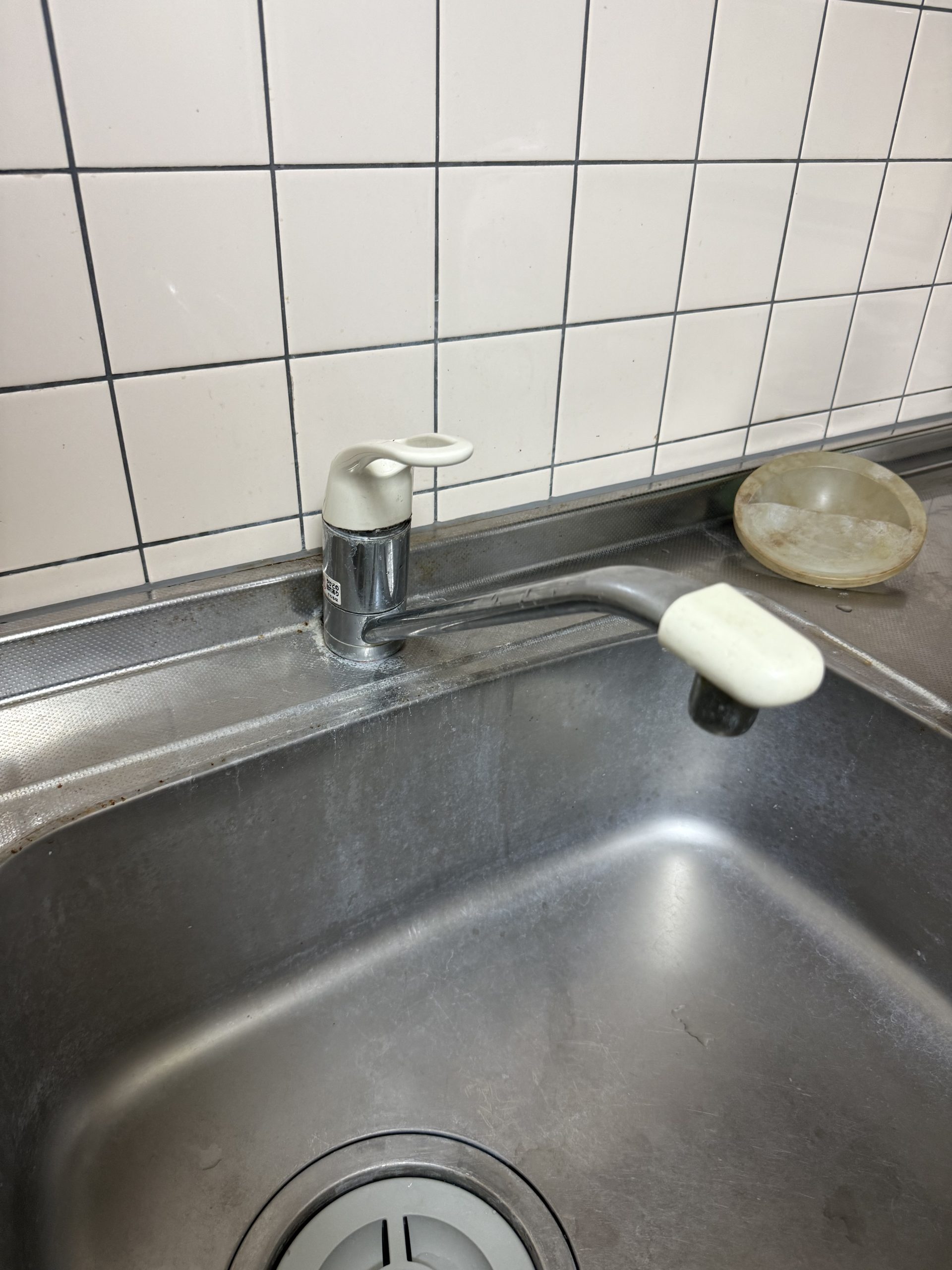 シングル混合水栓取替